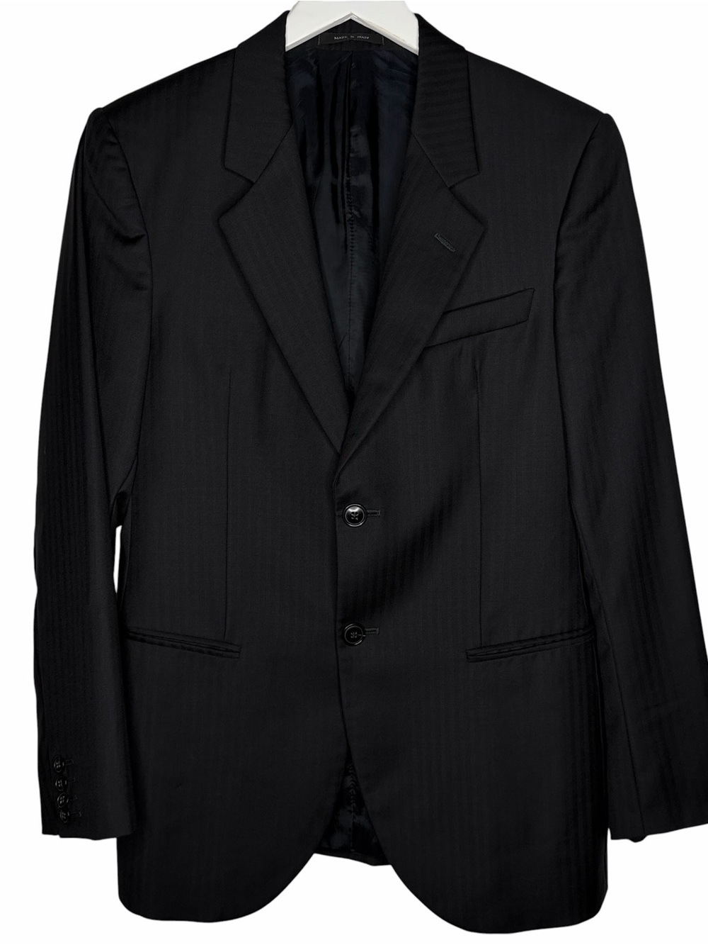 Emporio Armani Vincent Line Charcoal Wool Blazer Made in Italy 38R